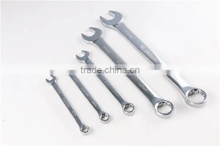 Metric Combination Wrenches Sandblasting Chrome