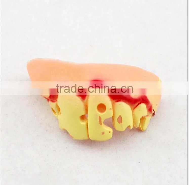 Halloween party fake teeth PVC fake teeth props fake teeth