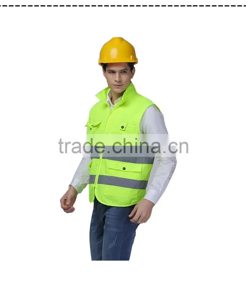 High Visibility Fluorescent Yellow Polyester Tank Top