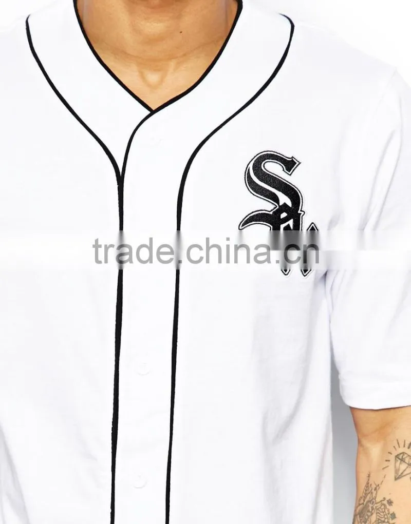 Hot selling!Custom team/college classical sublimated dry fit pinstripe baseball jerseys/uniforms wholesale