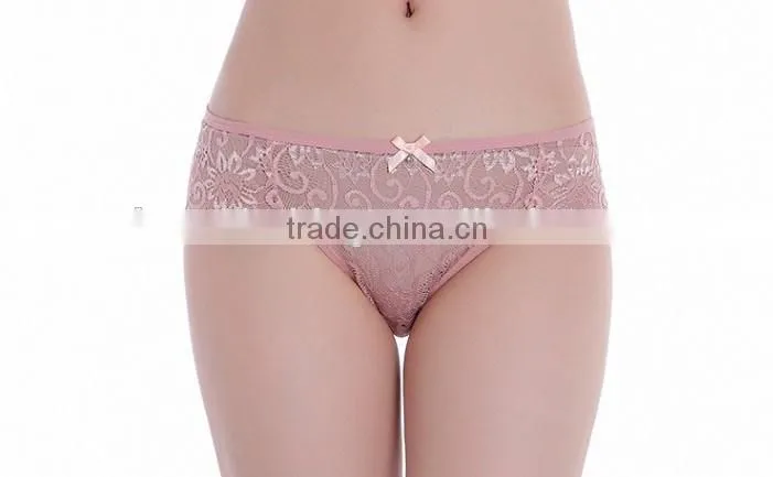 sexy transparent ladies underwear cotton lace panties/women in transparent underwear