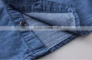 2015 Latest Shirt Designs for boys Short Sleeve Denim Shirts for Boys Cowboy Shirt for Boys