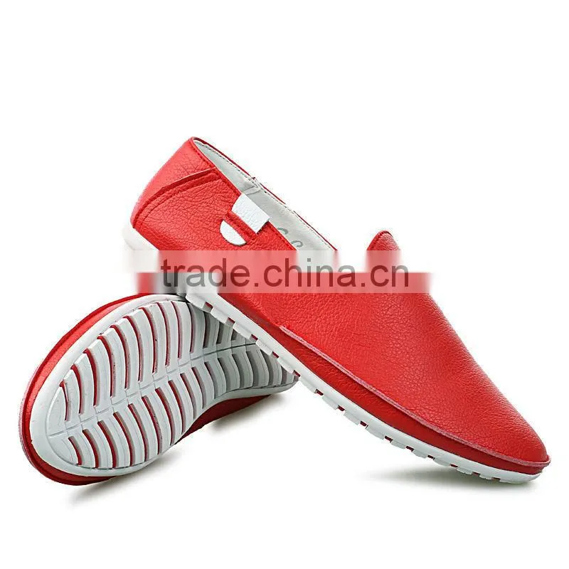 microfiber leather new model style fashion casual peas shoes for men have sample, men leather casual shoes price cheap