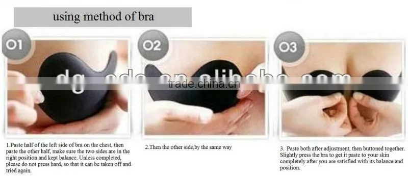 Nude bra silicone polyolefin gel bra