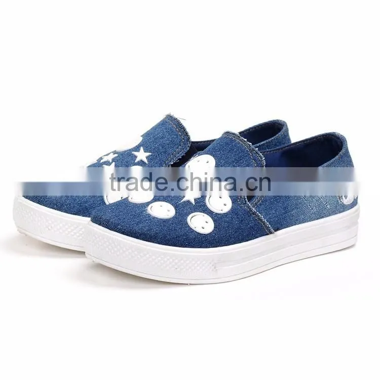 Newest alibaba china canvas shoe woman trainers shoes 2017