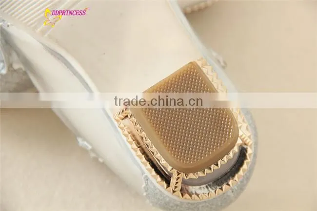 kids silver shoes girls shoes party wearing low heel fashion little girls shoes good quality sweet girls dress