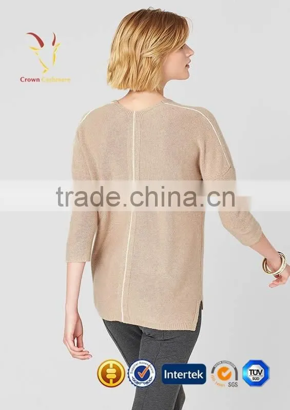 Custom Design Cashmere Ladies Sweaters Online Women Knitwear