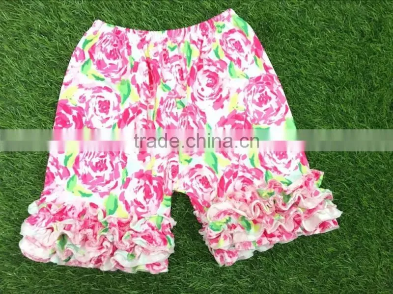 Boutique wholesale baby girl clothing sets kids outfit flower ruffle pants