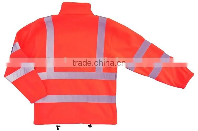 Safety jacket reflective fleece sweater hi vis hoodie