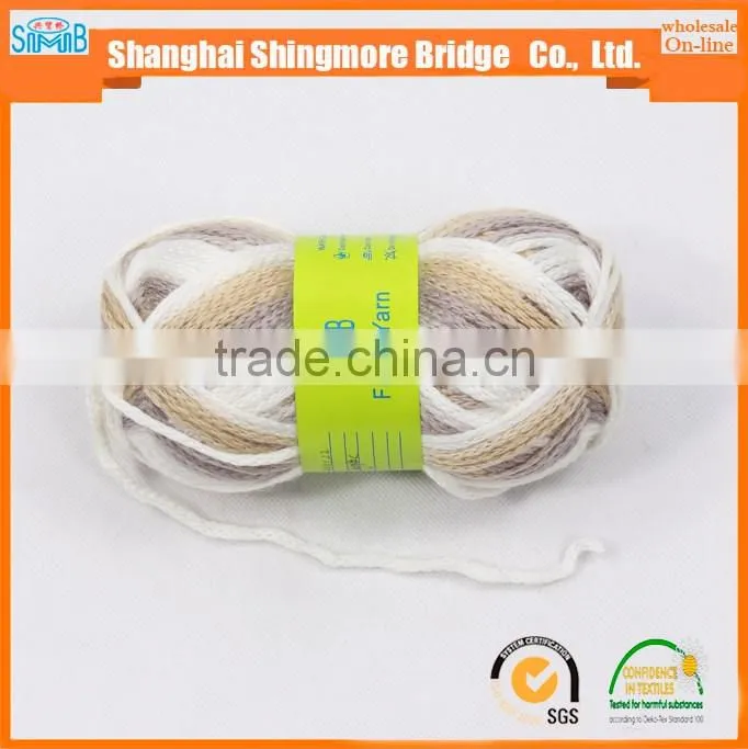 China textile knitting yarn wholesale factory price 100% acrylic 1/0.8Nm hollow tape yarn for hand knitting with low price