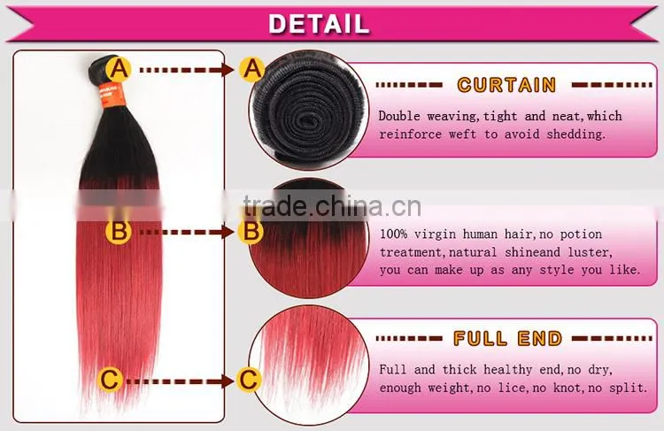 Factory Price Wholesale Cheap Burgundy Brazilian Hair Weave Bundles Accept Paypal