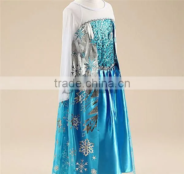 High quality Frozenparty dresses for girls,girl's birthday dresses