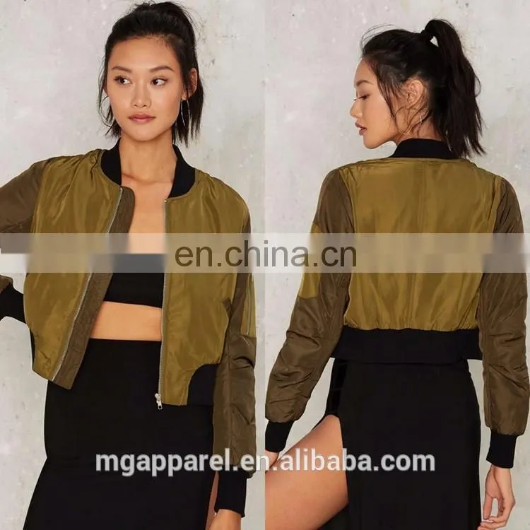 2017 Spring custom bomber jackets girls short jackets wholesale