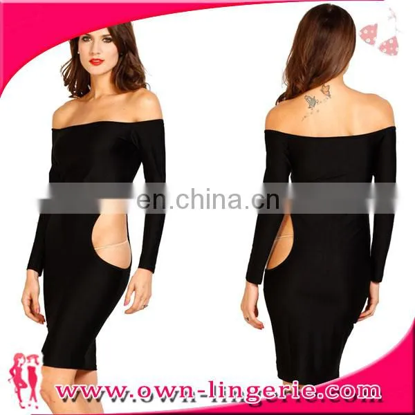fashion long sleeve club bandage women sexy dress