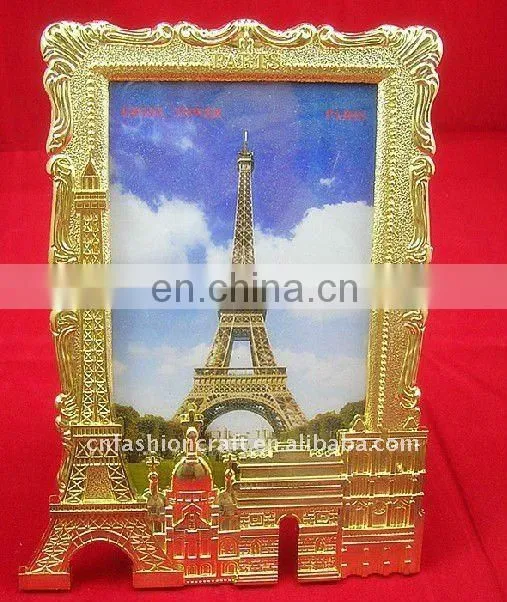 Eiffel tower metal picture frame