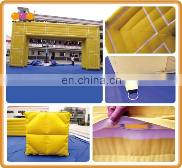 Inflatable n-shaped big outdoor entrance arch for sale