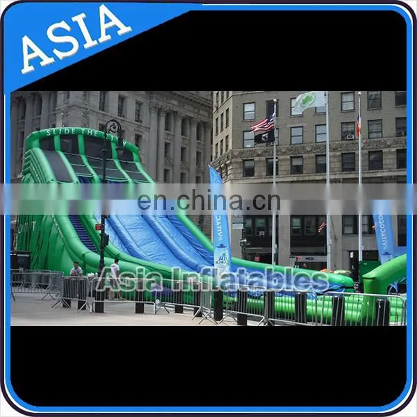 Summer slip n slide inflatable slide the city / crazy games inflatable water slide / inflatable fun city