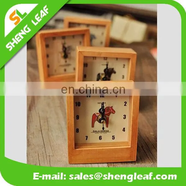 2015 new design wholesale wooden alarm clock as best gifts