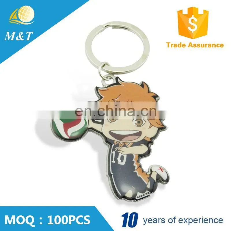2016 cheap promotional gift metal sport keychain