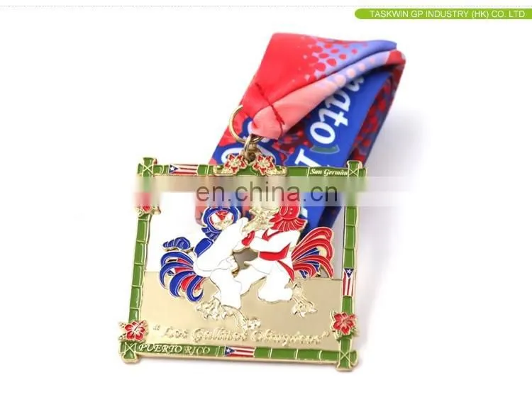 custom square taekwondo world cup sports metal medal