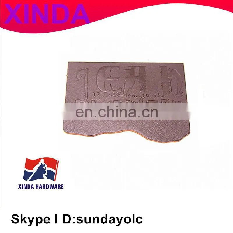 Irregular leather patches