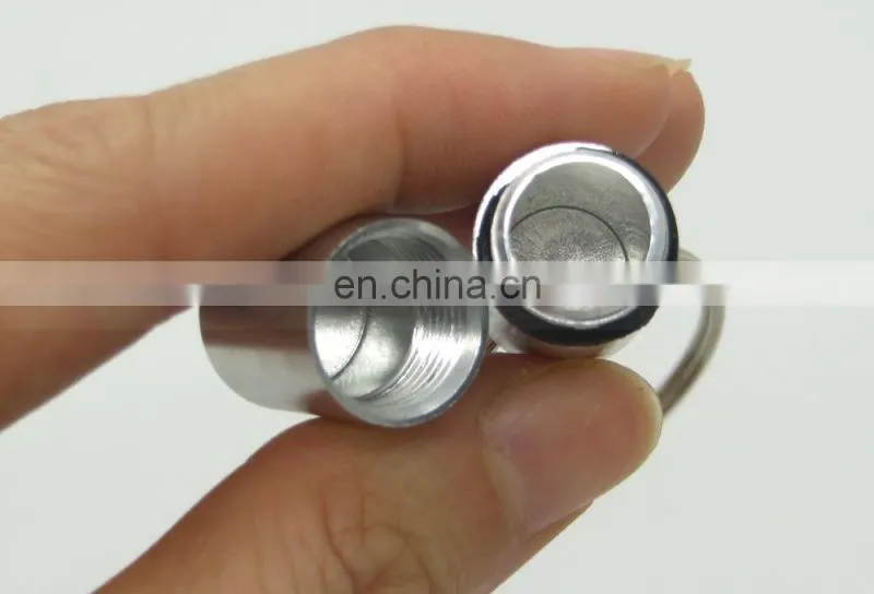 Waterproof Aluminum Medicine Pill Container Box Bottle Case Key Chain Holder