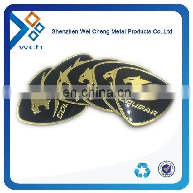 Custom metal embossed logo nameplate with company logo