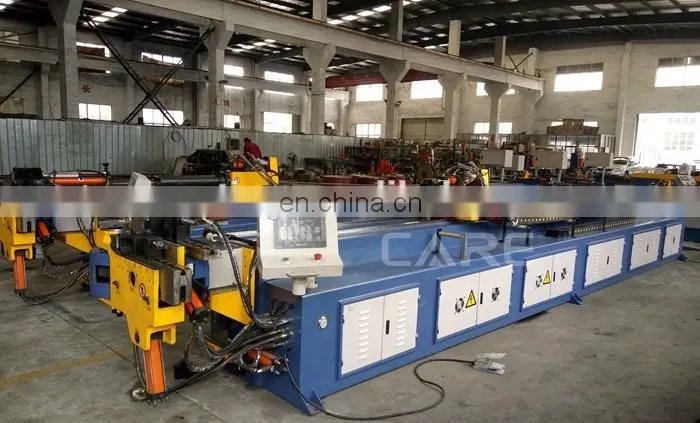 DW50CNC Fully Automatic 2 Axis CNC Rotary Draw Tube Pipe Bending Machine with extension mandrel length