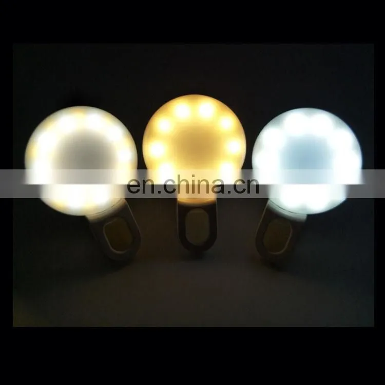 Rechargeable beauty portable photo studio fill light LED Ring Fill Lights for Cell Phone