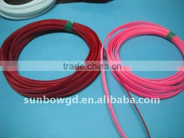 PET braided expandable sleeving for cable management