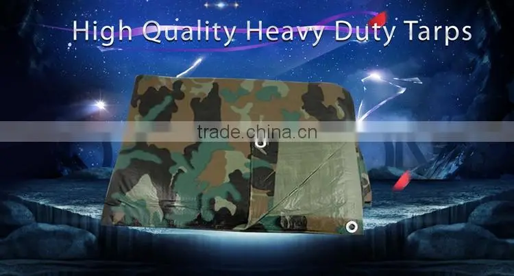 Camouflage waterproof tarps PE tarpaulin