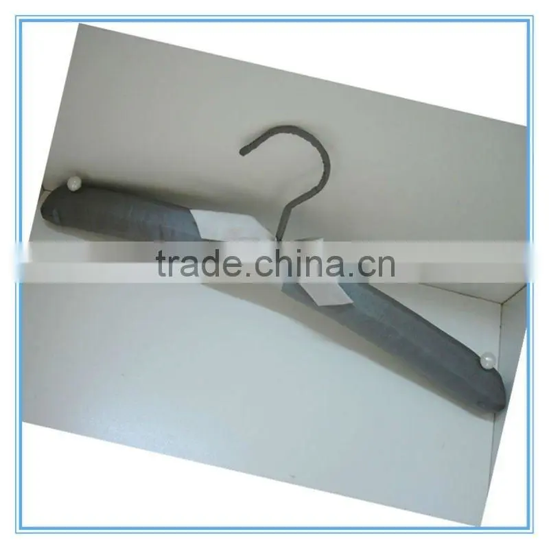 AL-307 grey satin padded underwear hanger