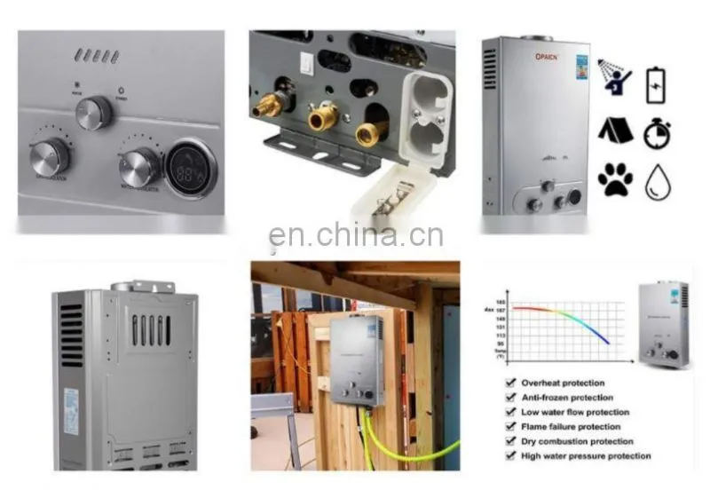 18L wall mounted liquefied gas water heater household intelligent automatic fast water heater bath equipment