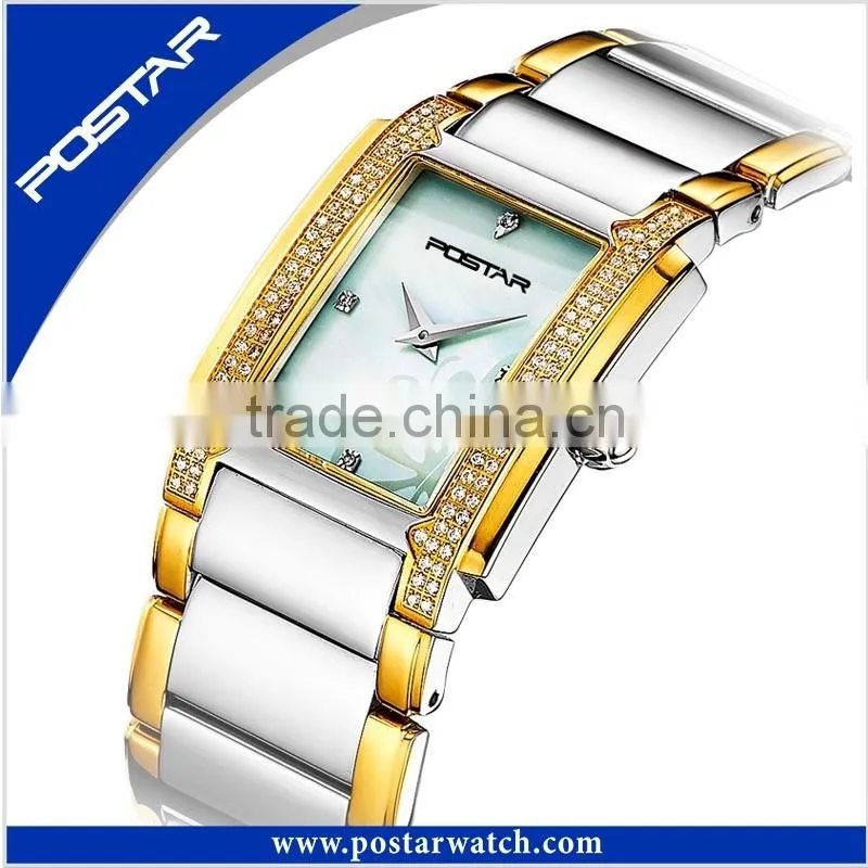 2016 Hot Selling Vogue Quartz Stainless Steel Strap Ladies Bracelet Wrist Watches