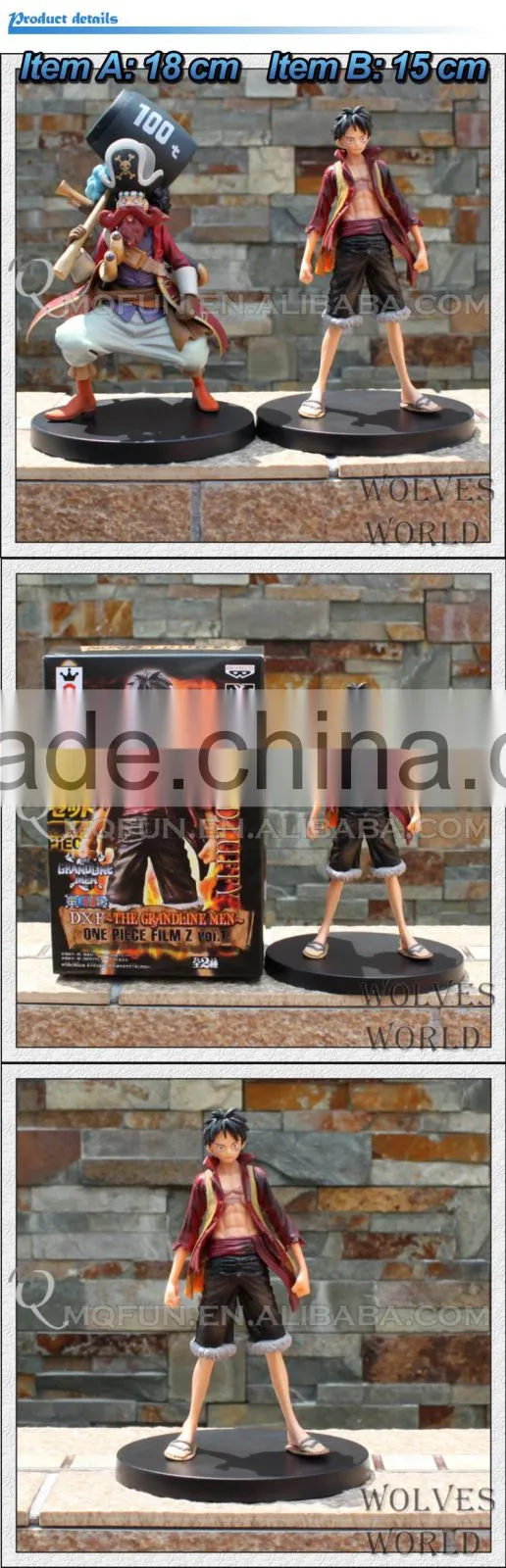 MINI QUTE 15 & 18 cm 2 type selectable anime one piece action figure Monkey D Luffy & Usopp brinquedos boys in box NO.MQ 080
