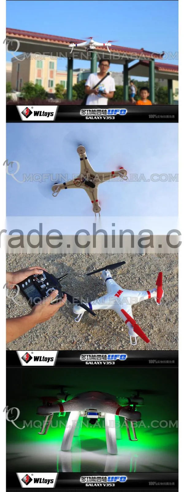 Mini Qute RC remote control flying Helicopter 2.4G huge Quadcopter Headless mode Educational electronic toy NO.V353