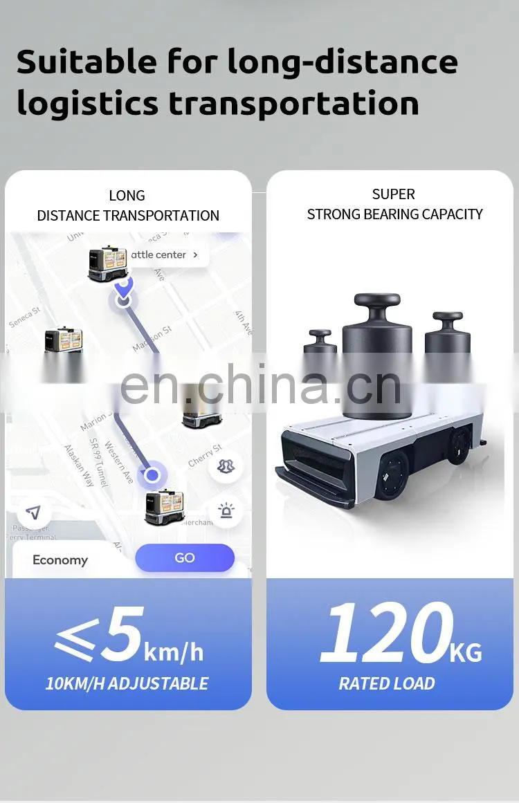 UGV-13 long distance autonomous driving Unmanned UGV food Delivery beer Transportation Robot
