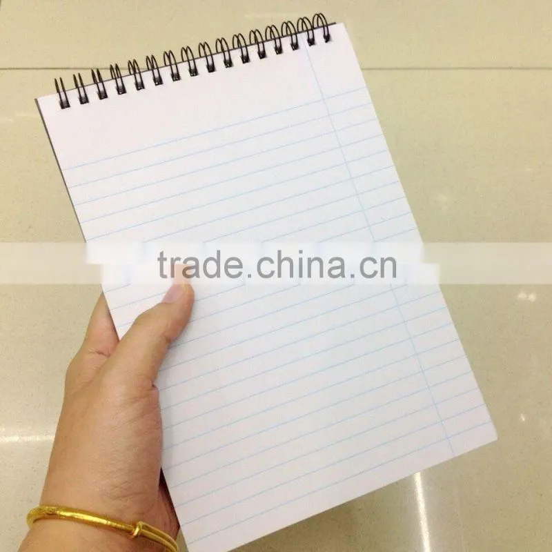 wire-o ring spiral black platierc cover notebook
