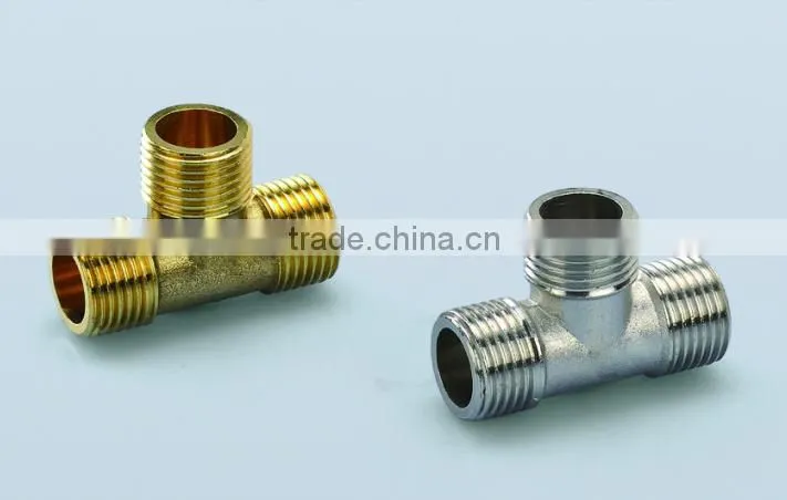 plumbing brass fittings/plumbing accessories casting brass fittings brass male tee