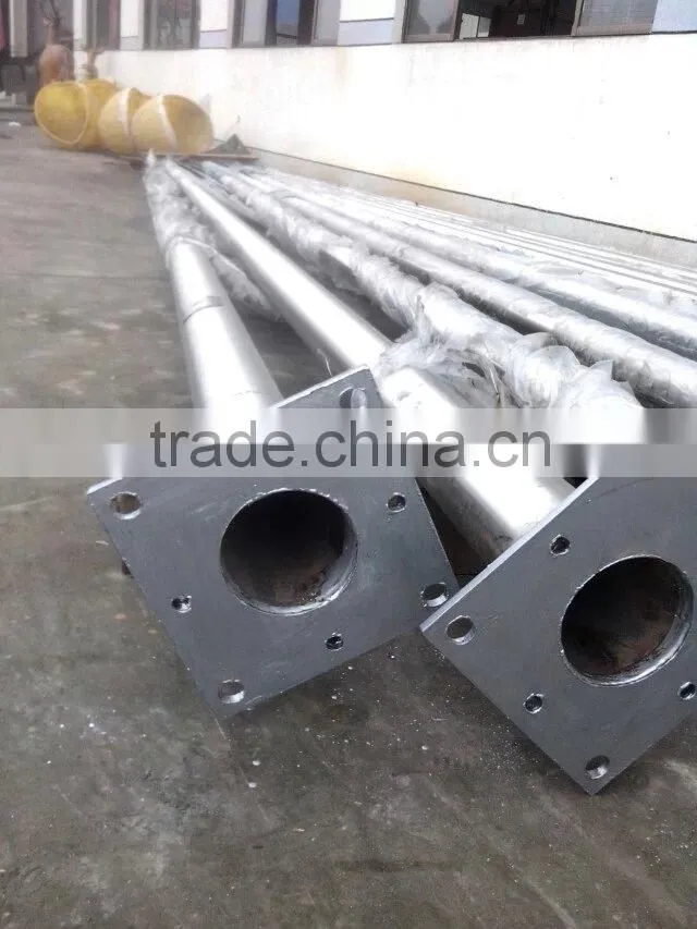 Stainless Steel Flagpole, Square Flagpole, Colored Flags