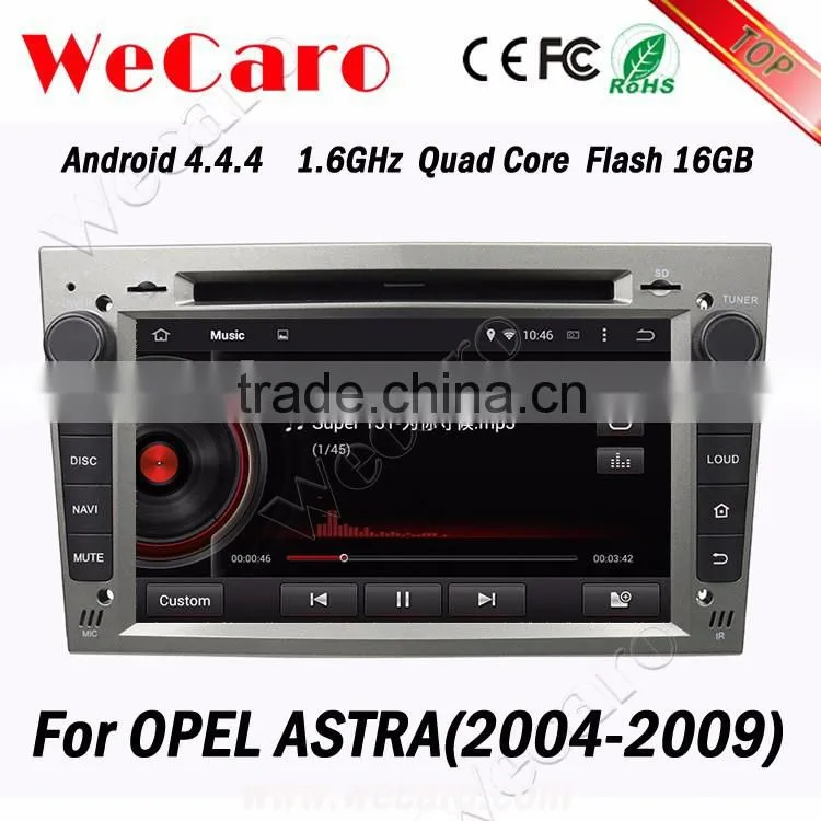 WECARO 2 Din 3G Dvd Gps Radio Pure Android 4.4.4 Car navigation for Opel Astra j 2004 - 2009