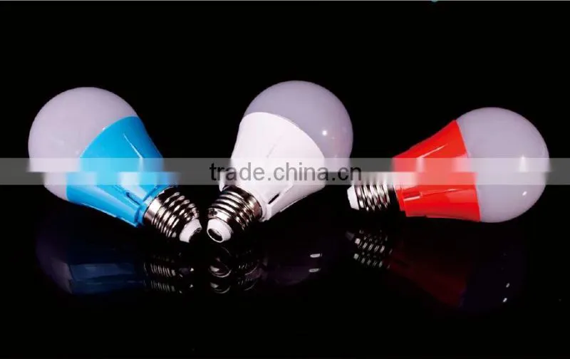 Hot Sale 3W led bulb plasic+Aluminum LED Color Bulb led Red Blue White case Base E27 B22