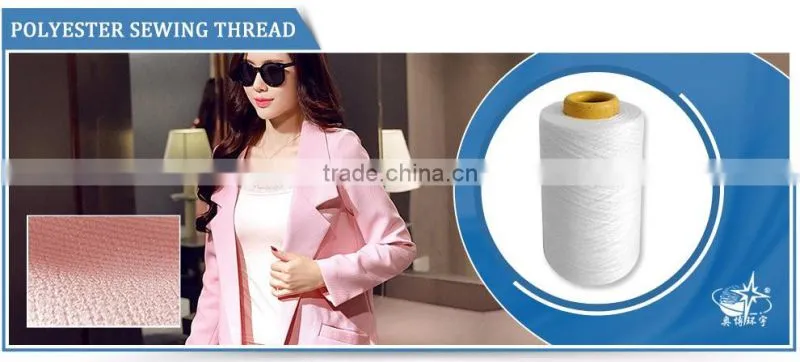polyester thread raw white black wholesale China manufacture
