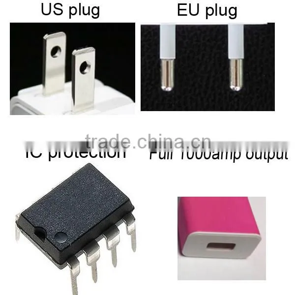 High Quality Custom USB Charger Compatible for iphone/for Samsung/USB Mobile Phone Charger