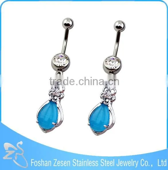 Factory direct sale hypoallergenic stainless steel handmade fancy navel piercing