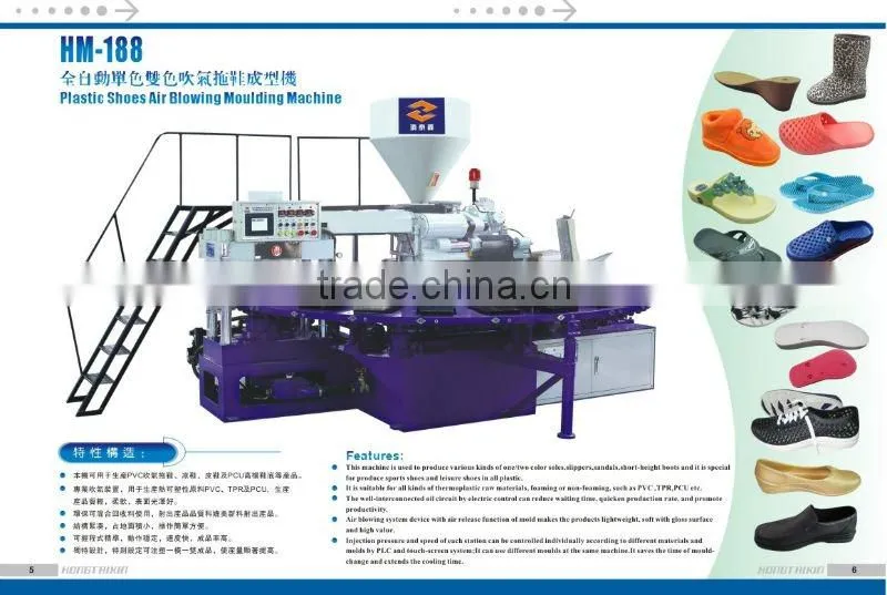 plastic shoes injection machines