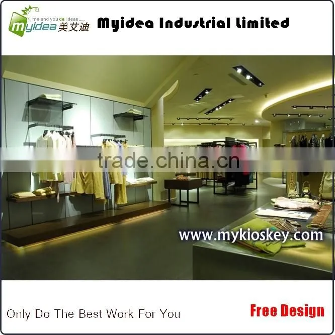 2014 most popular retail clothing store furniture /clothing shop interior design/clothes shop design