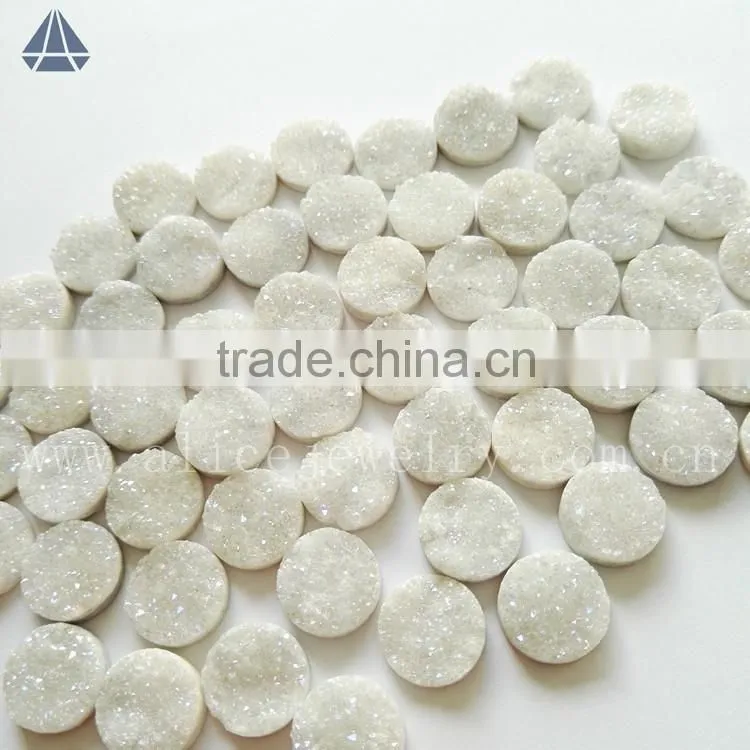 Natural AAA quality candy color agate druzy stone beads wholesale semi precious gem stone cabochons