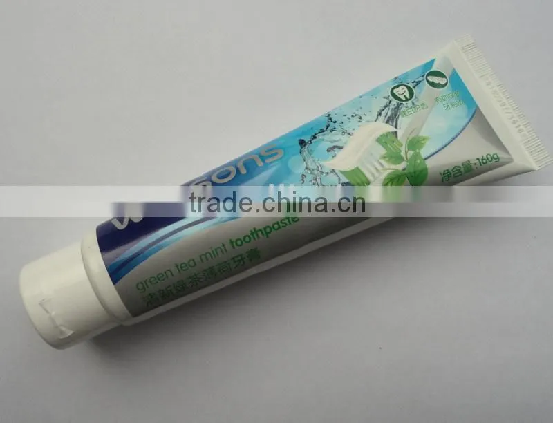 plastic&aluminum laminate tube for 160g toothpaste tube,laminated tube