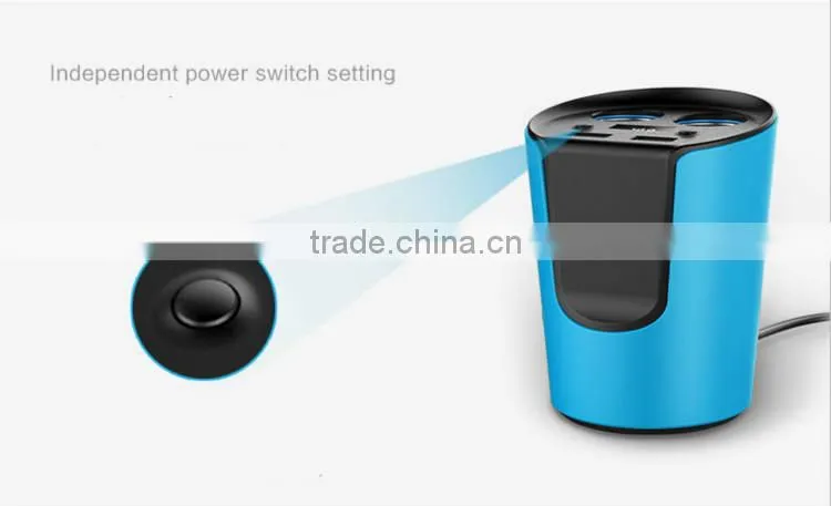 PowerUP Universal USB Car Charger and DC Splitter Adapter With Dual USB Rapid Charging Ports
